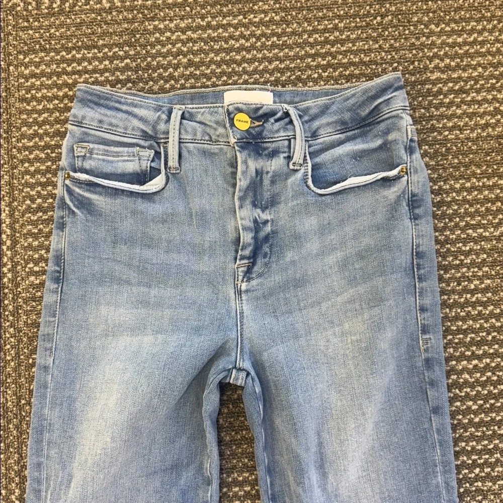 Frame Denim Le One Crop Mini Boot in Caspio Wash, size 1 (25-29) - Picture 10 of 12